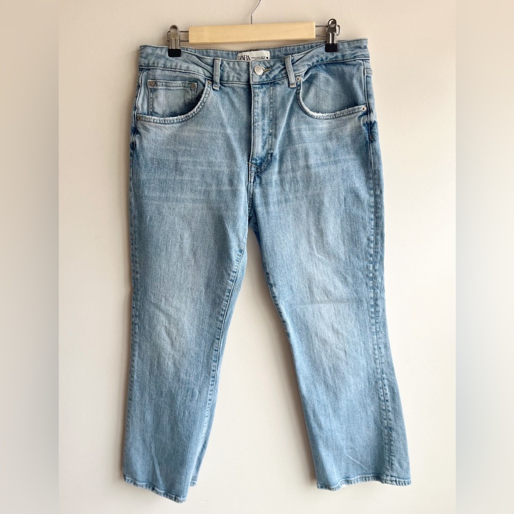 Zara Straight Fit Light Wash Jeans
